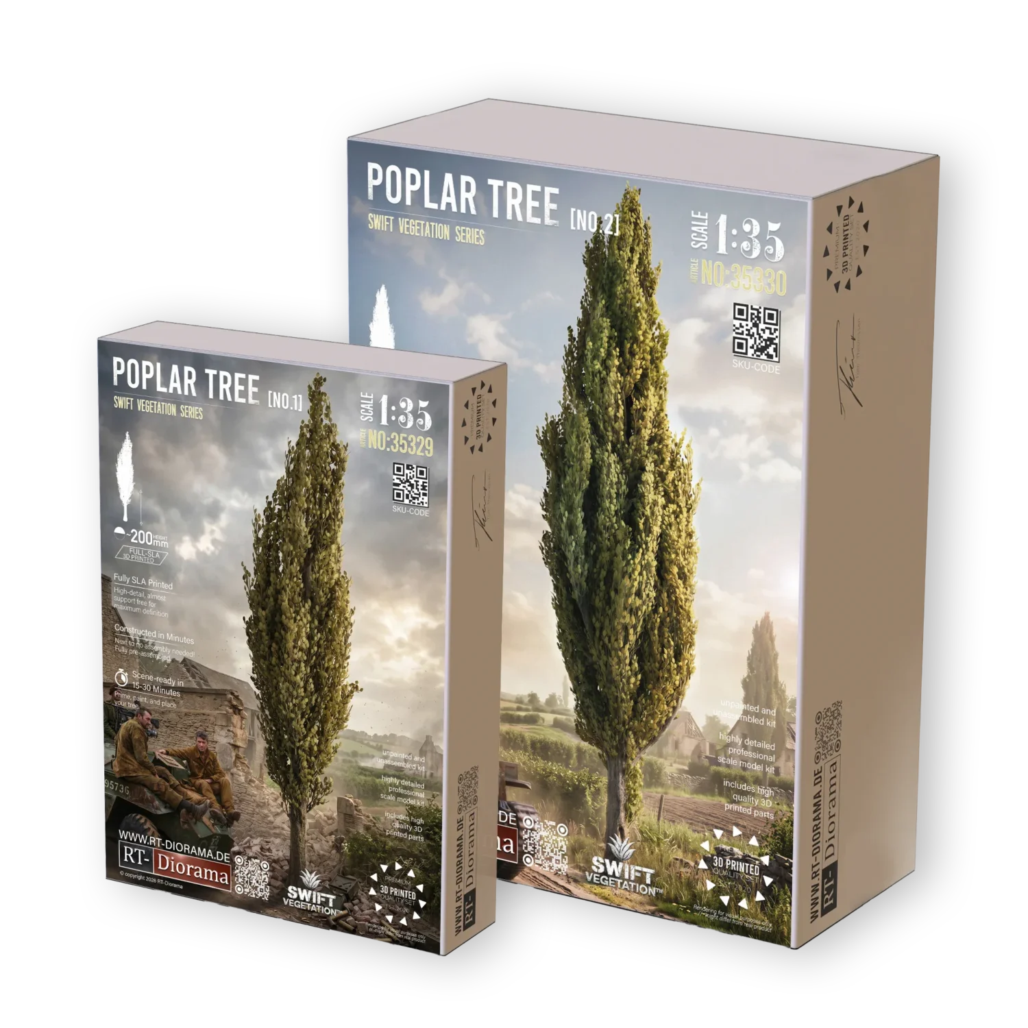 Poplar Roadside Duo [2-Set Bundle] 200 & 300mm – product image