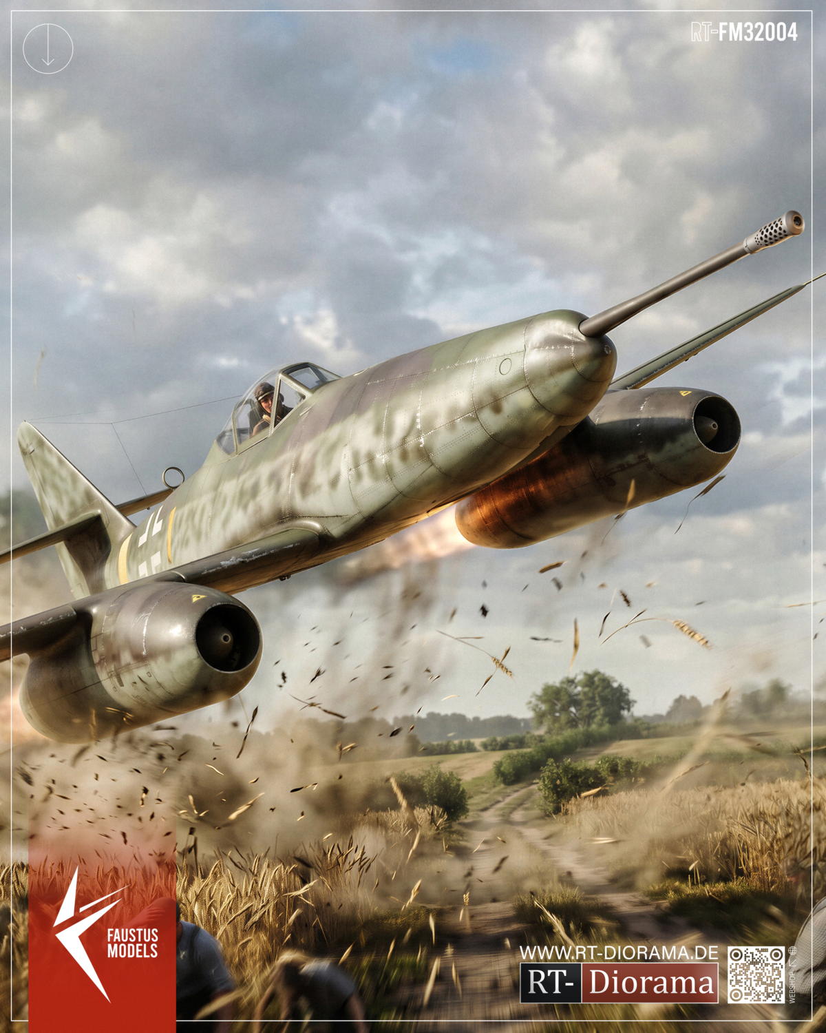 Me262 A-1a/U4 5cm MK-214 Limited Edition Conversion Set – 1/32 [for DasWerk] | FaustusModels – product image