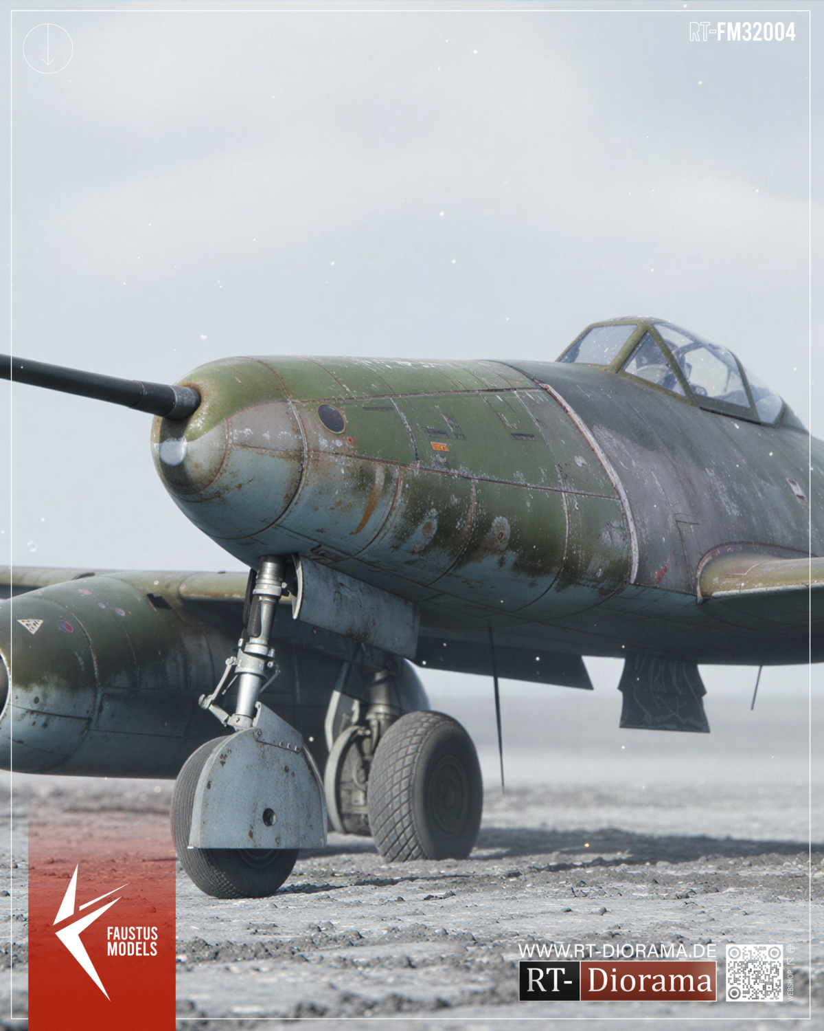 Me262 A-1a/U4 5cm MK-214 Limited Edition Conversion Set – 1/32 [for DasWerk] | FaustusModels – product image