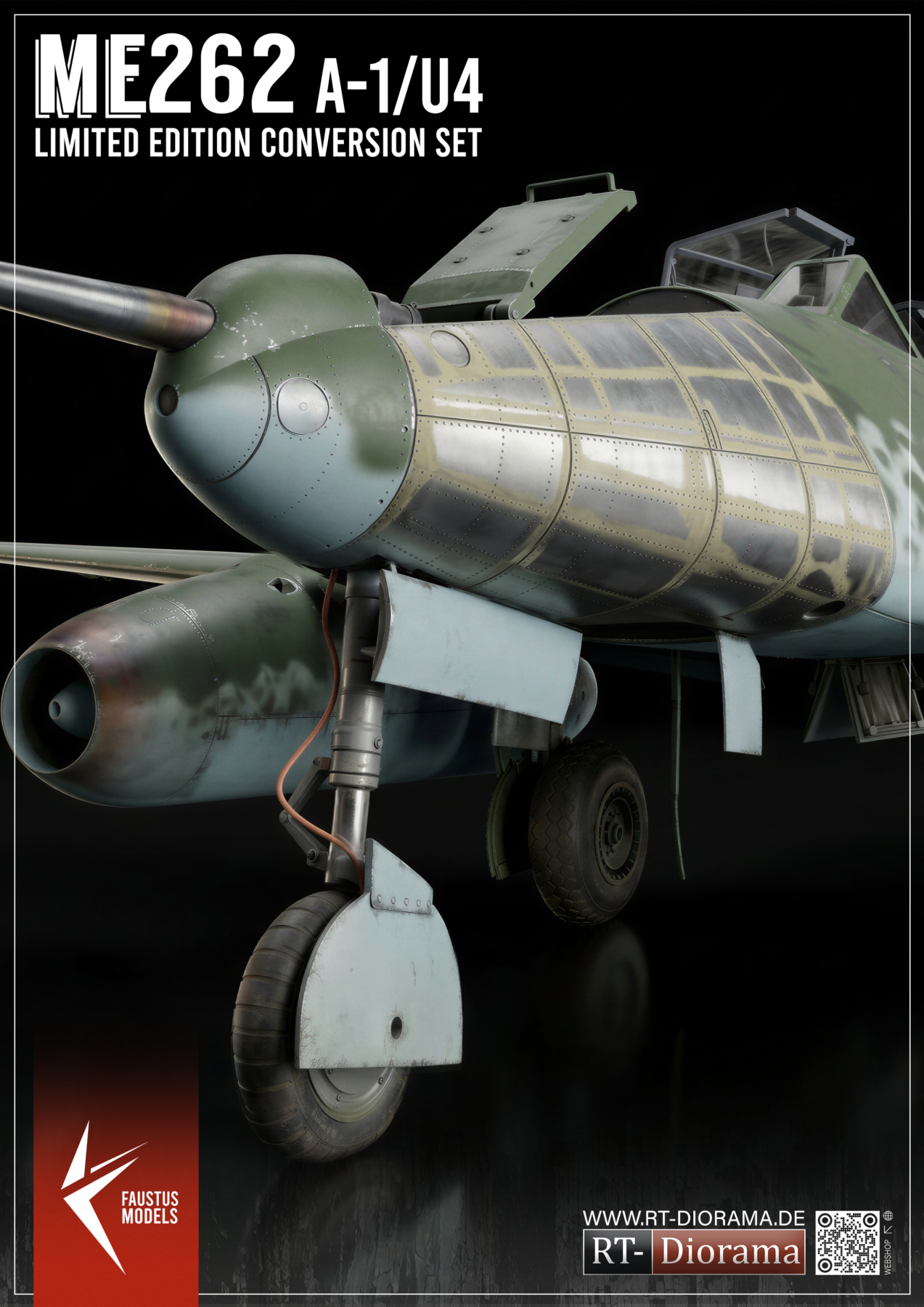 Me262 A-1a/U4 5cm MK-214 Limited Edition Conversion Set – 1/32 [for DasWerk] | FaustusModels – product image