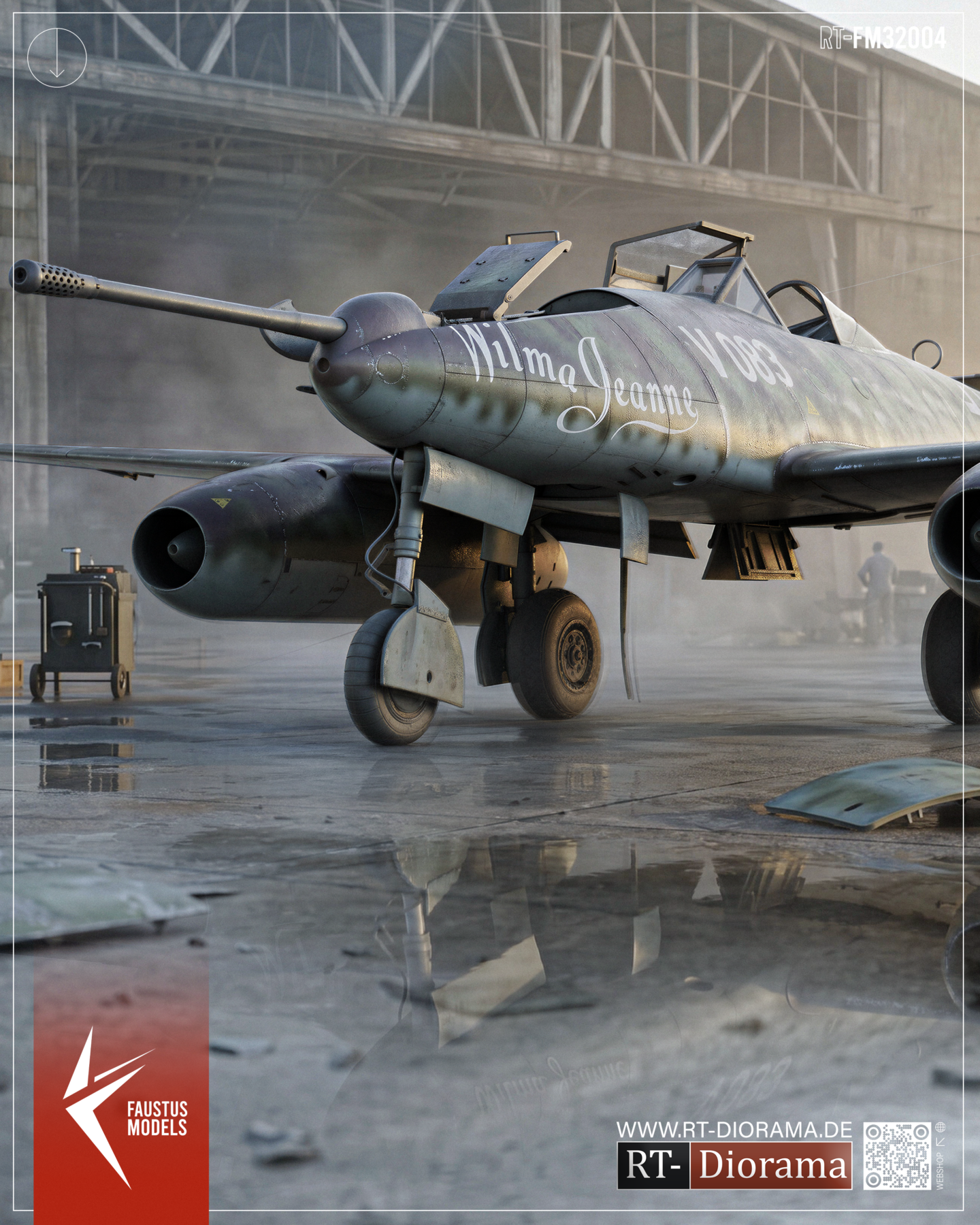 Me262 A-1a/U4 5cm MK-214 Limited Edition Conversion Set – 1/32 [for DasWerk] | FaustusModels – product image