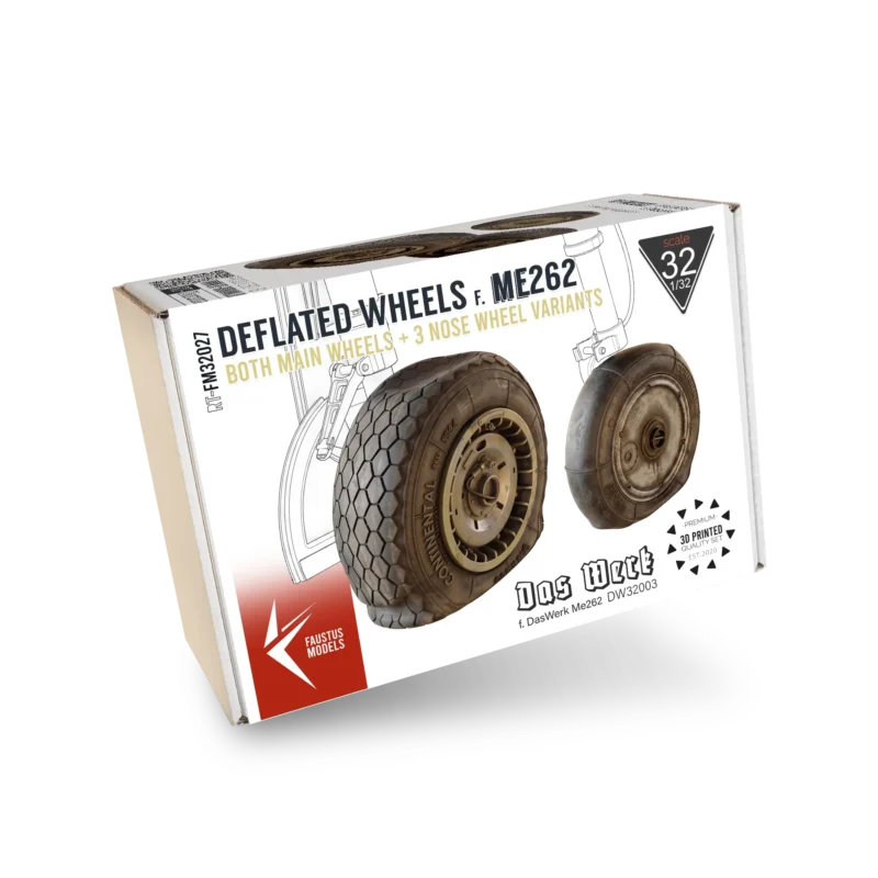 Deflated Wheels f. Me262 A-1 [f. DasWerk]
